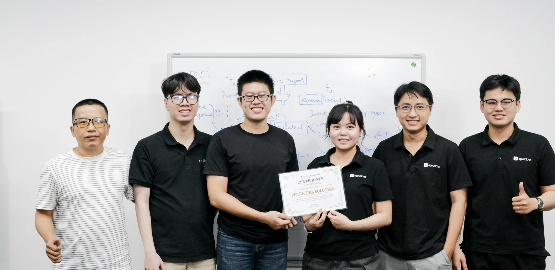 Spartan team in a working session